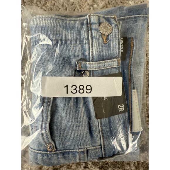 NEW H&M Womens Size 2R Slim Super High Rise Distressed Denim Jean Blue Pants Zip - Picture 12 of 12